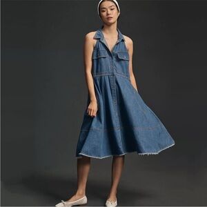 Pilcro Blue Denim Dress